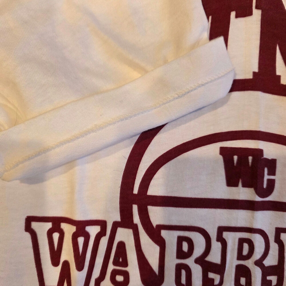 Vintage Stedman Super Hi-Cru Westmont Warriors T Shirt Medium Single Stitch - Picture 3 of 8